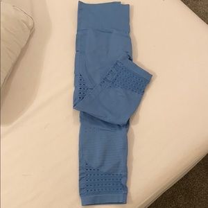 Blue Energy Cropped Gymshark Leggings